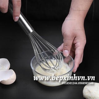 Phới lồng đánh trứng inox dày 10''