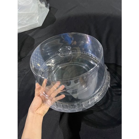 5x Hộp Nhựa Tròn Trong FA300 26cm Cao 12.5