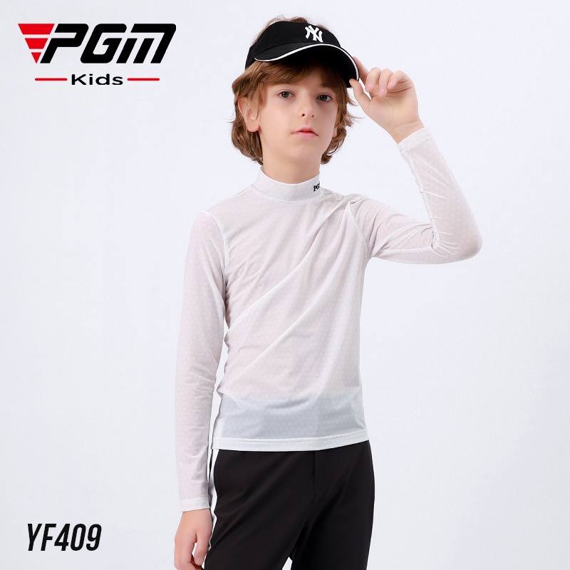 Quần áo chơi gôn PGM Junior 2021 sơ mi nam có đáy thời trang trẻ em đa năng Nhà sản xuất chống nắng