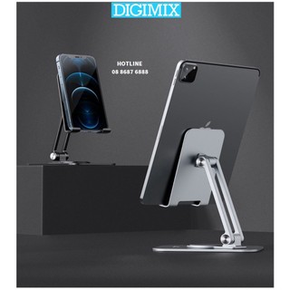 Giá đỡ điện thoại, iphone, ipad, tablet công thái học, chân đế xoay 360 độ tiện lợi cao cấp DIGIMIX