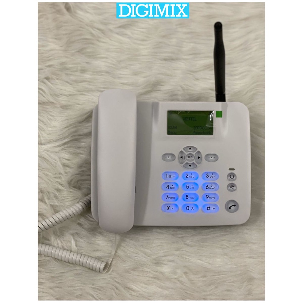 Điện Thoại Bàn Không Dây DIGIMIX Lắp Sim Di Động GPhone, HomePhone Cho Văn Phòng, Người Già