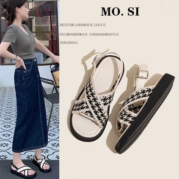 Dép nữ mẫu mới đế dày chéo thời trang
