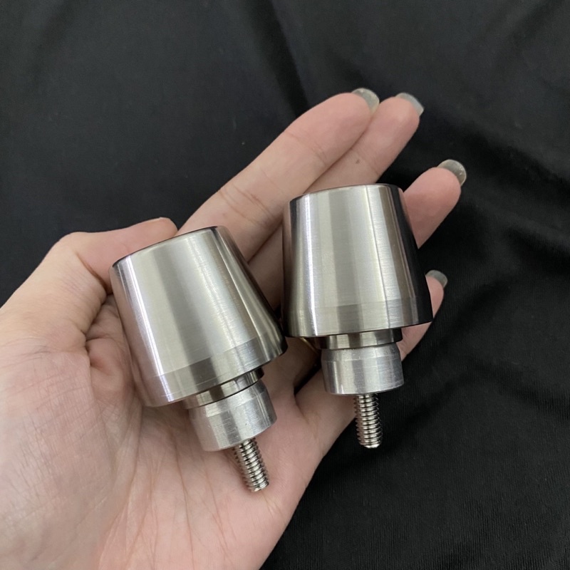 GÙ TAY LÁI NGUYÊN KHỐI INOX 304 NẶNG 420 GRAM GẮN ĐƯỢC CÁC DÒNG XE