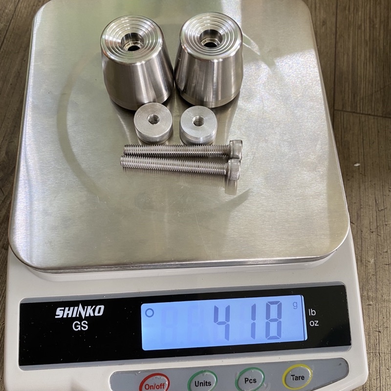 GÙ TAY LÁI NGUYÊN KHỐI INOX 304 NẶNG 420 GRAM GẮN ĐƯỢC CÁC DÒNG XE