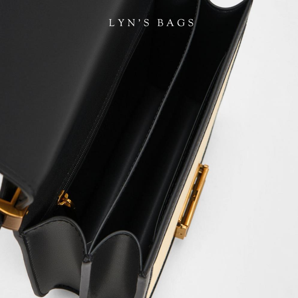 Túi xách nữ CNK phối dạ sẵn 2 màu đen, nâu