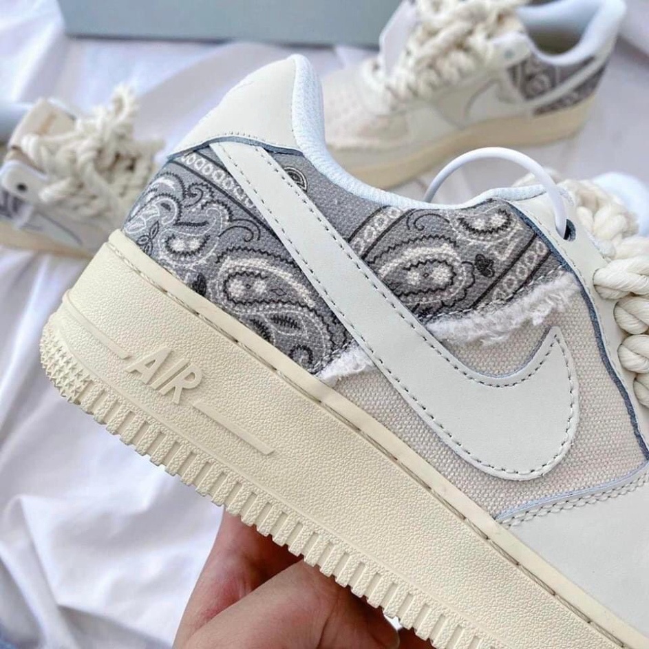 Giày Air Force 1 Thổ Cẩm, Giày AF1 Travis Bigbag Dây Thừng Bản Classic Cao Cấp Cho Nam Nữ, Full Box NEW 2022