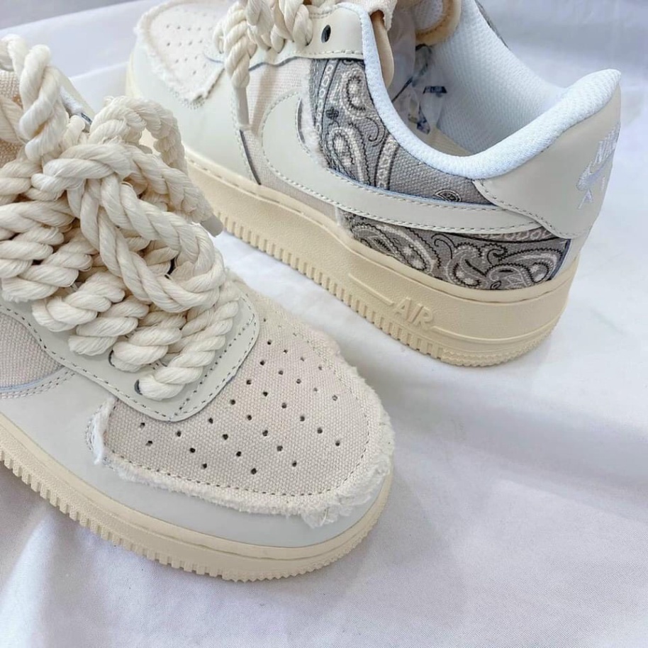 Giày Air Force 1 Thổ Cẩm, Giày AF1 Travis Bigbag Dây Thừng Bản Classic Cao Cấp Cho Nam Nữ, Full Box NEW 2022