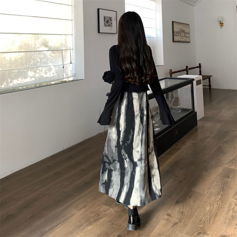 Set Áo Váy Hai Mảnh Dáng Ôm Phong Cách Trung Hoa Cổ Điển