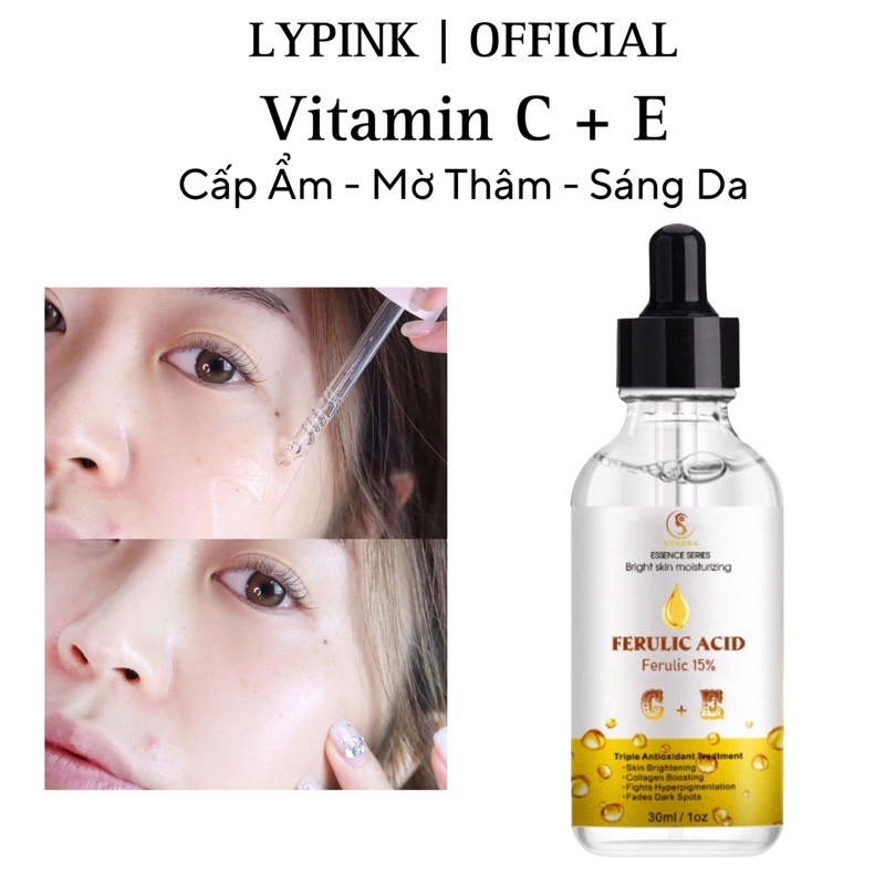 Serum Vitamin C, E căng bóng da,cấp ẩm