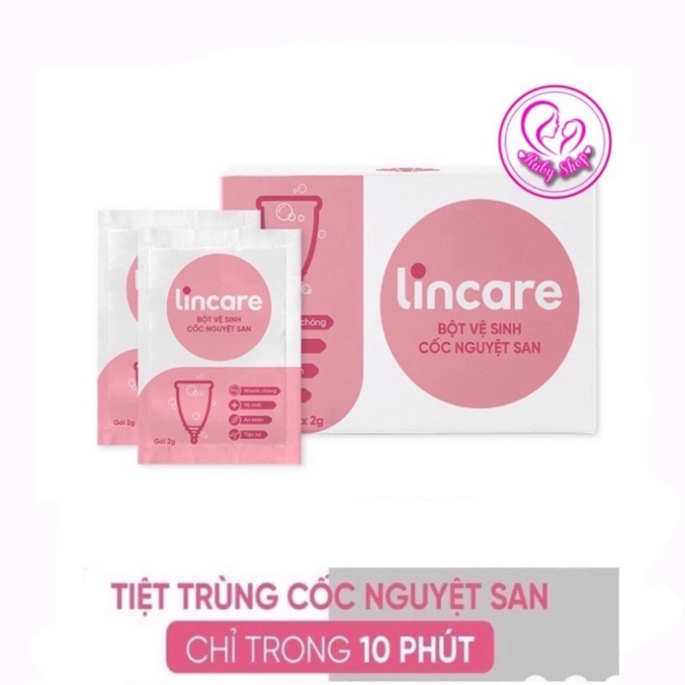 Bột tiệt trùng cốc nguyệt san Lincare