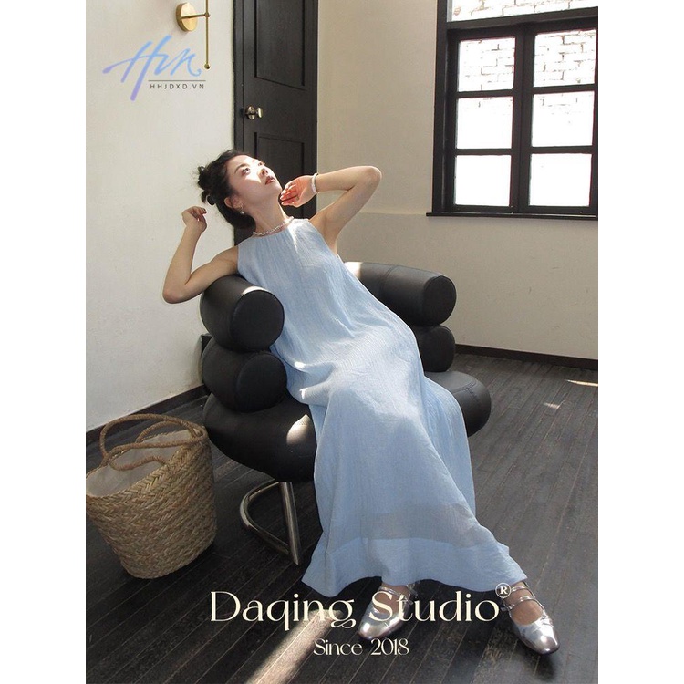 Đầm Dài Không Tay Cổ Tròn Thời Trang Nữ Tính