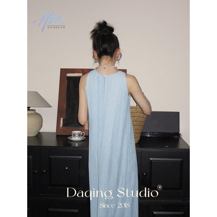 Đầm Dài Không Tay Cổ Tròn Thời Trang Nữ Tính