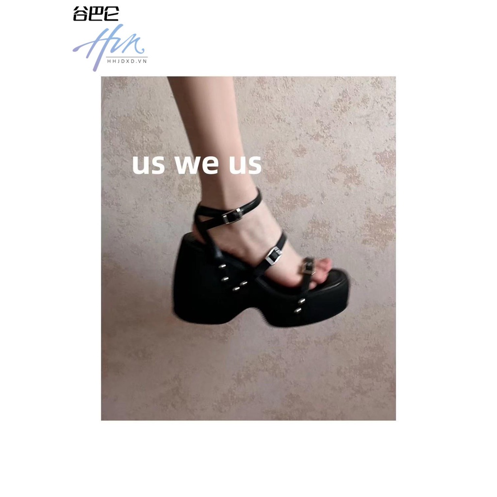 Giày Sandal Đế Xuồng Hở Ngón Quai Chéo Thời Trang Mùa Hè Dành Cho Nữ