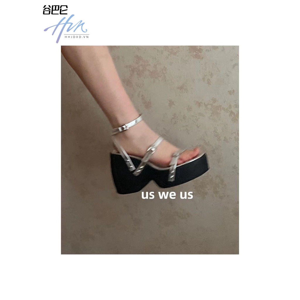 Giày Sandal Đế Xuồng Hở Ngón Quai Chéo Thời Trang Mùa Hè Dành Cho Nữ