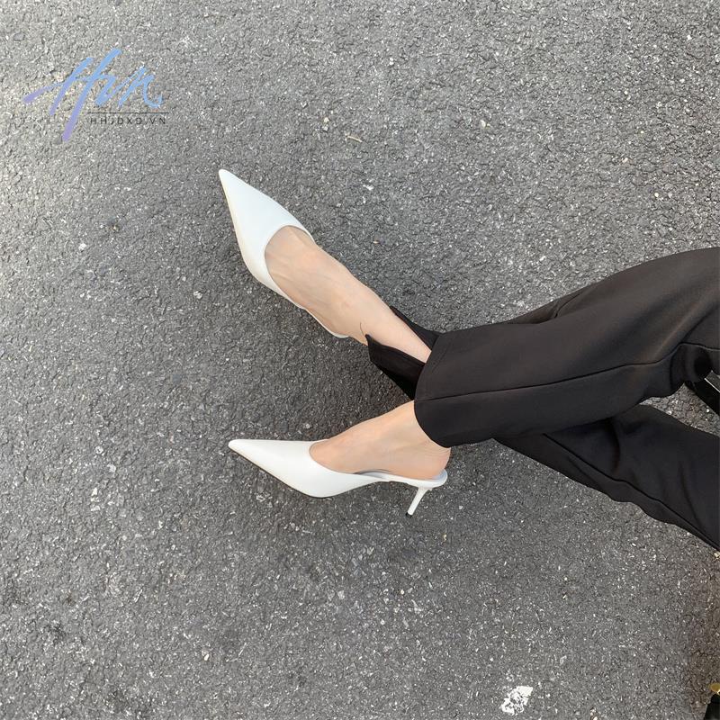 Dép Cao Gót Mũi Nhọn Phong Cách Âu Mỹ Thời Trang Xuân Hè 2023