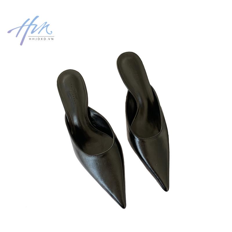 Dép Cao Gót Mũi Nhọn Phong Cách Âu Mỹ Thời Trang Xuân Hè 2023