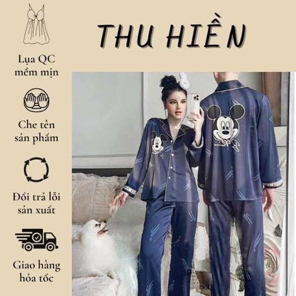 Mã 901 pijama dài micky dài cao cấp- Đồ bộ dài mặc nhà hàng cao cấp