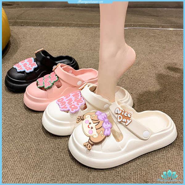 Dép sandal đế dày dép hai công dụng đế dày đáng yêu Baotou