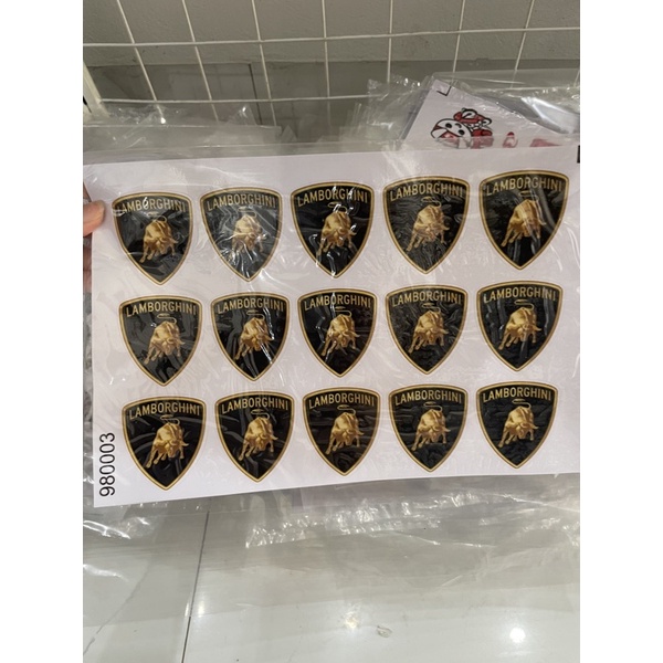 Logo lamborghini - tem cao cấp chống thấm nước