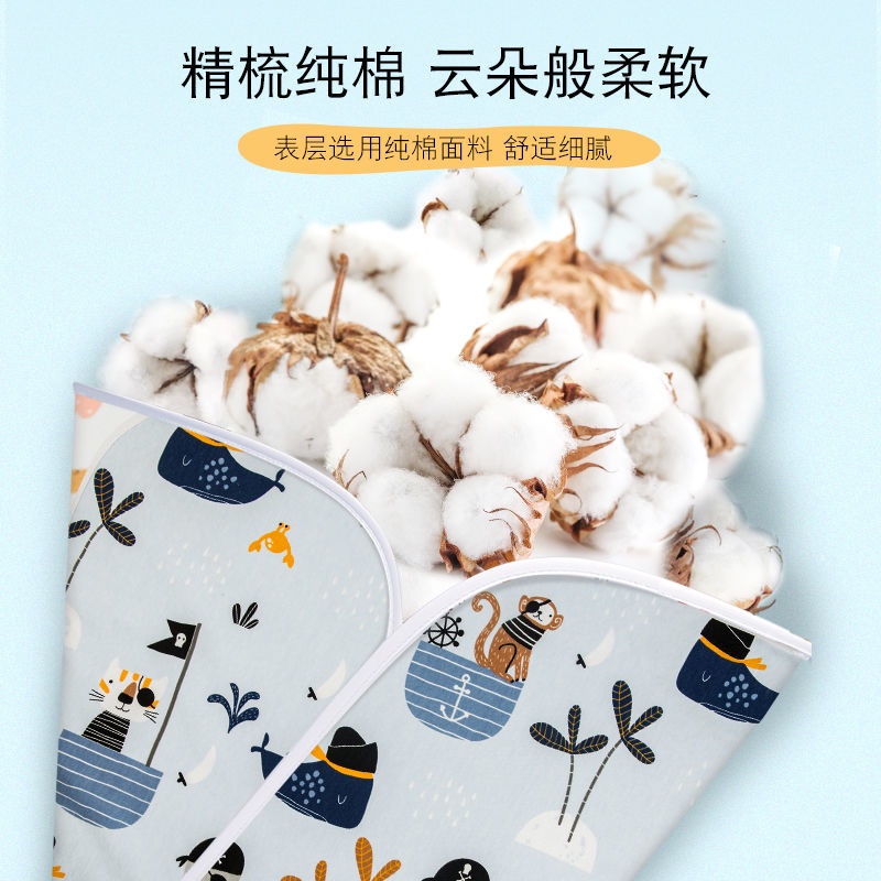 Đệm Cotton Tinh Khiết Thoáng Khí Chống Nước Có Thể Thay Đổi Được Kích Thước Cho Bé Sơ Sinh 3.4.21