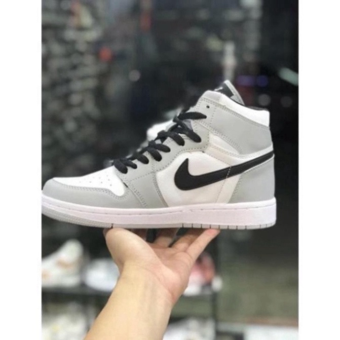 Giày sneaker JD 1 cao cổ xám móc đen smoke grey nam nữ cao cấp