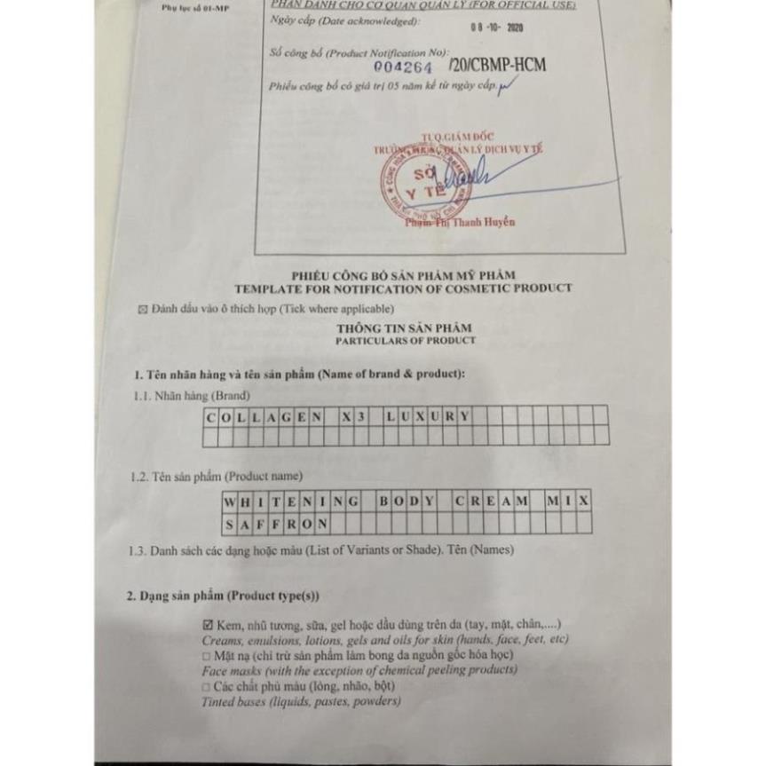 [TRỢ GIÁ] Combo Kem Face Collagen X3 + Body Colagen X3 Luxury Mỹ Phẩm Đông Anh - Doris Shop | BigBuy360 - bigbuy360.vn