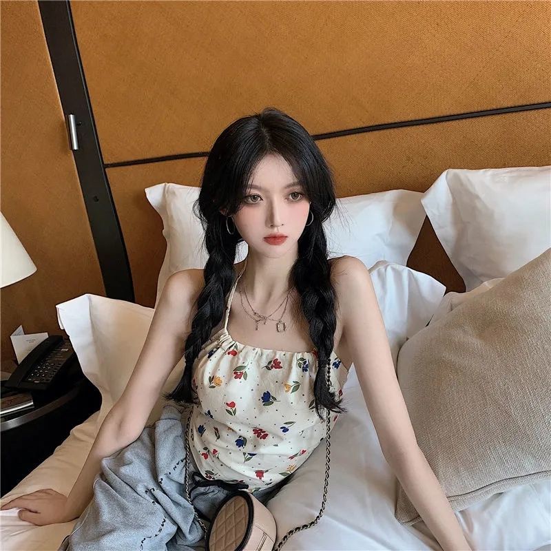 Khăn Quàng Cổ Bằng Lụa Họa Tiết Hoa Xinh Xắn Theo Phong Cách Mùa Hè Mỹ