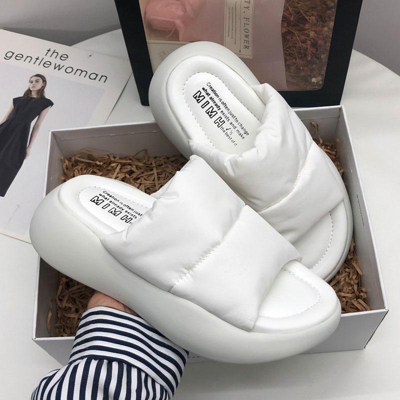 Dép lê đế cao mùa hè thoải mái bánh mì thời trang