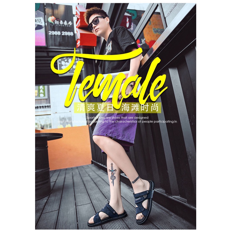 Dép Sandal Đế Mềm Chống Trượt Thời Trang Mùa Hè 2023 Dành Cho Nam