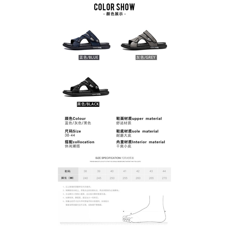 Dép Sandal Đế Mềm Chống Trượt Thời Trang Mùa Hè 2023 Dành Cho Nam