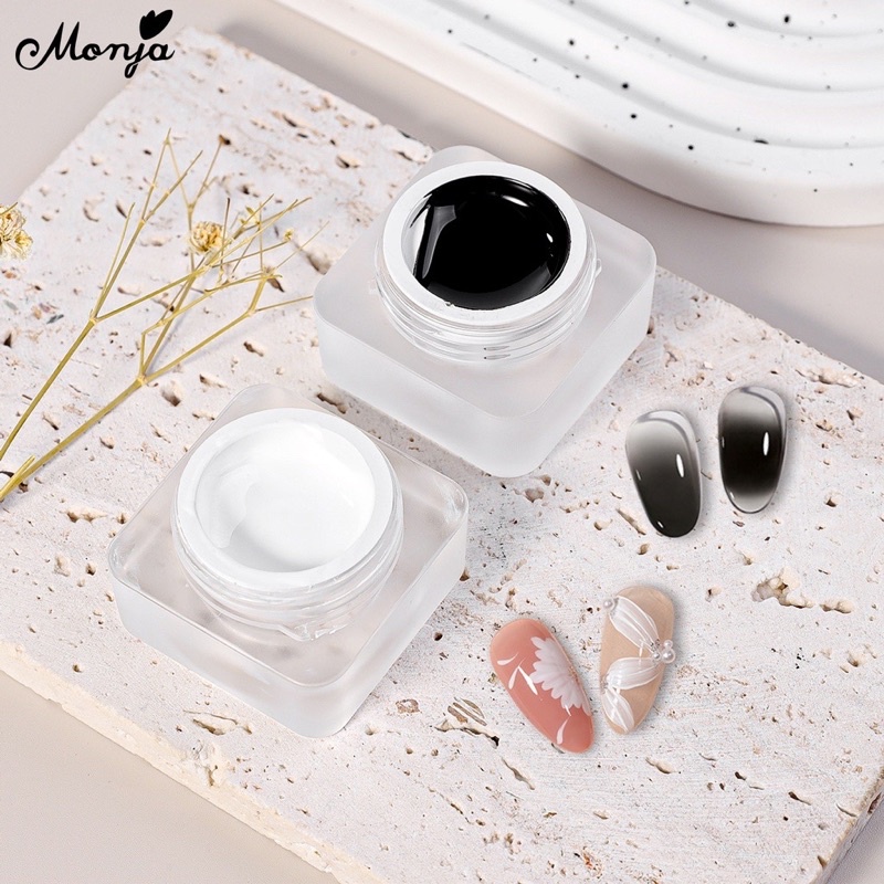 Gel vẽ móng đen trắng daily