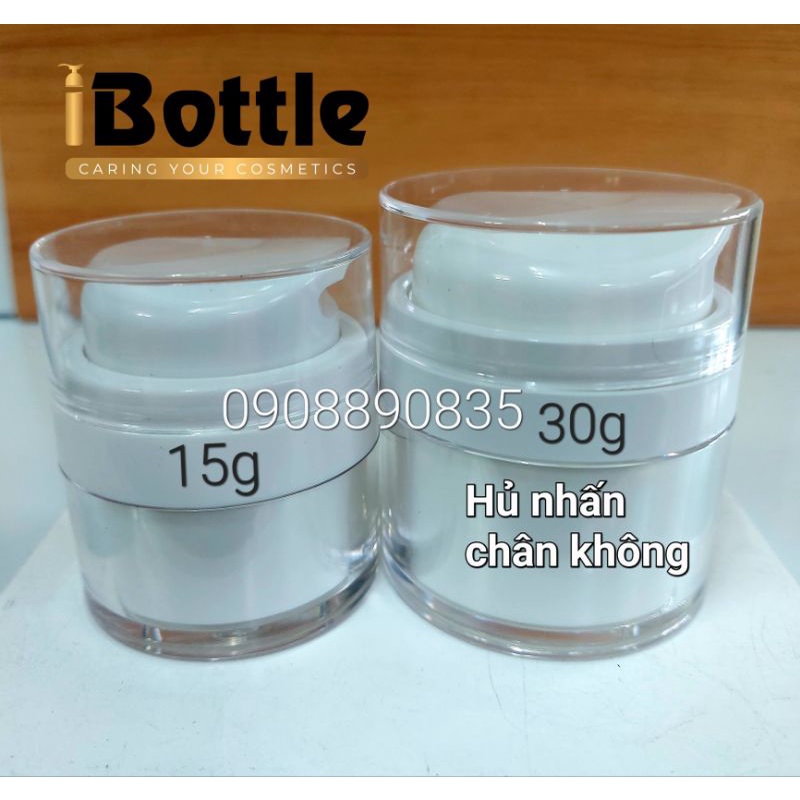 Chai lọ sang chiết mỹ phẩm -Hủ nhấn chân không xịt 1bên