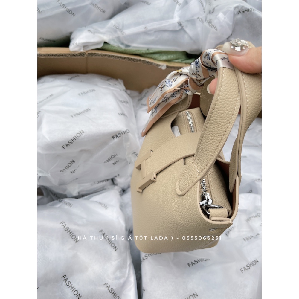 Túi Tote - túi xách tay chữ H da mềm khuyến mãi khăn quấn quai - Hà Túi