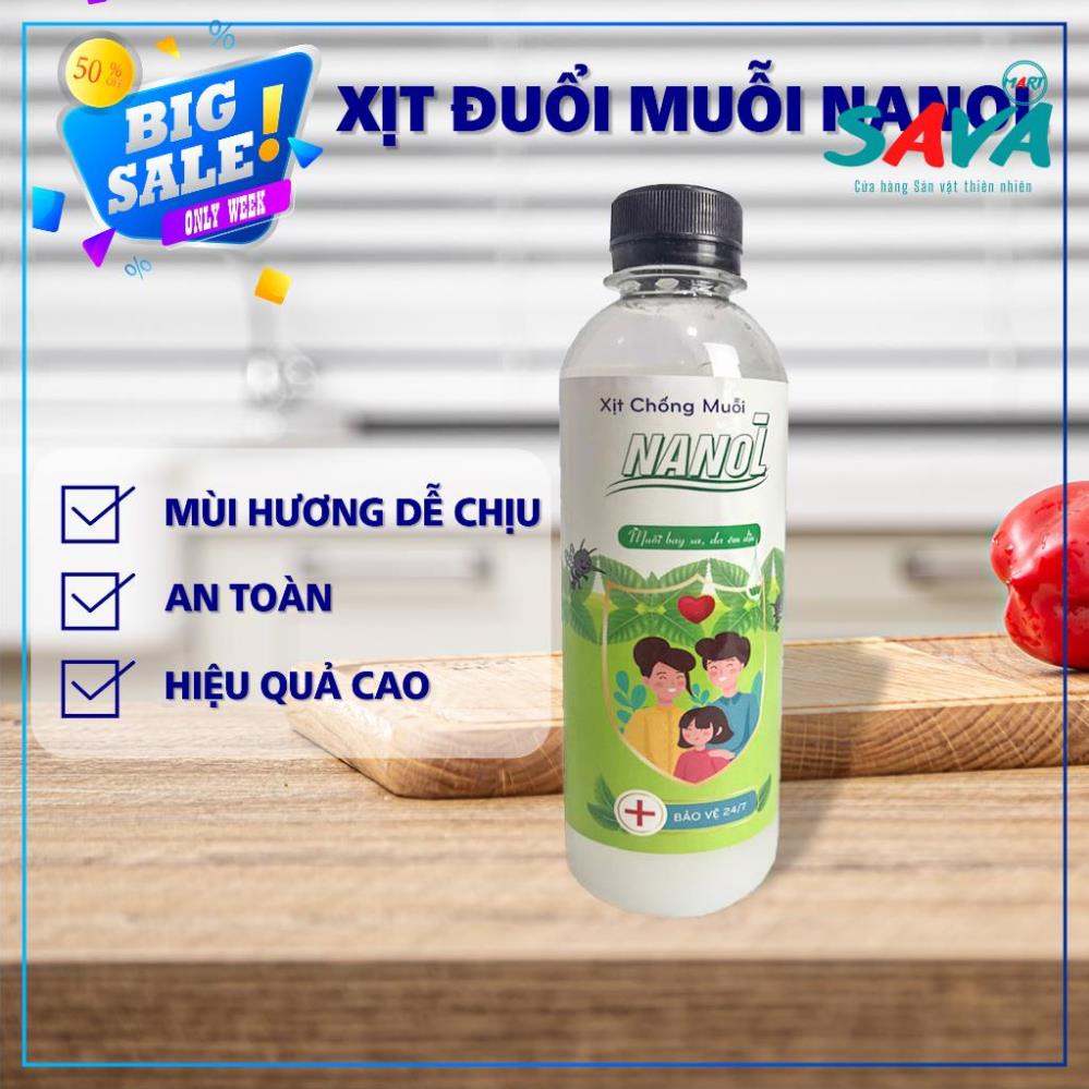 Xịt chống muỗi Nanol xua đuổi côn trùng, an toàn cho trẻ nhỏ