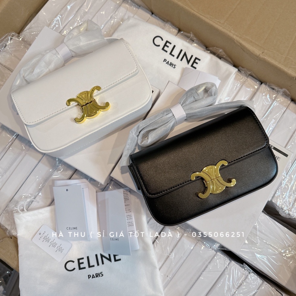 Túi kẹp nách - đeo vai Ce lin dáng ngang Loại 1 nét căng