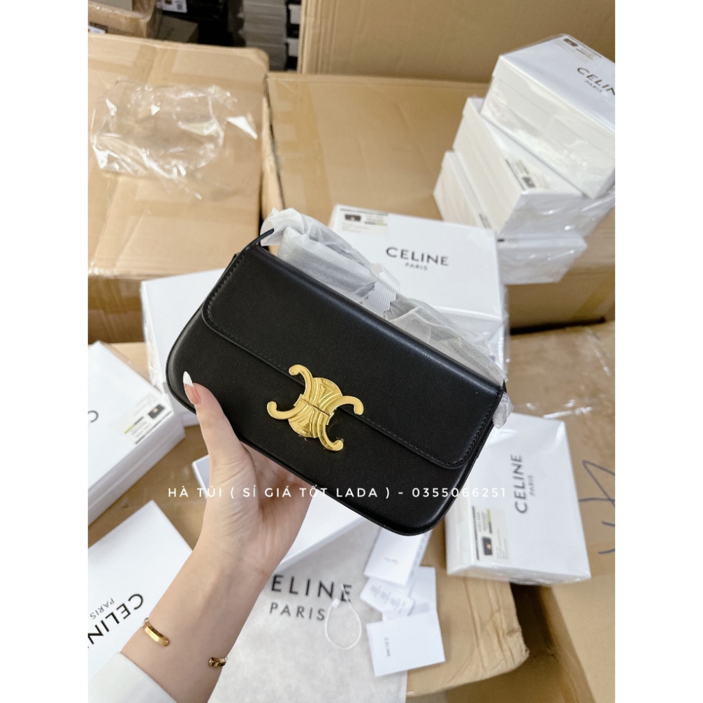 Túi kẹp nách - đeo vai Ce lin dáng ngang Loại 1 nét căng