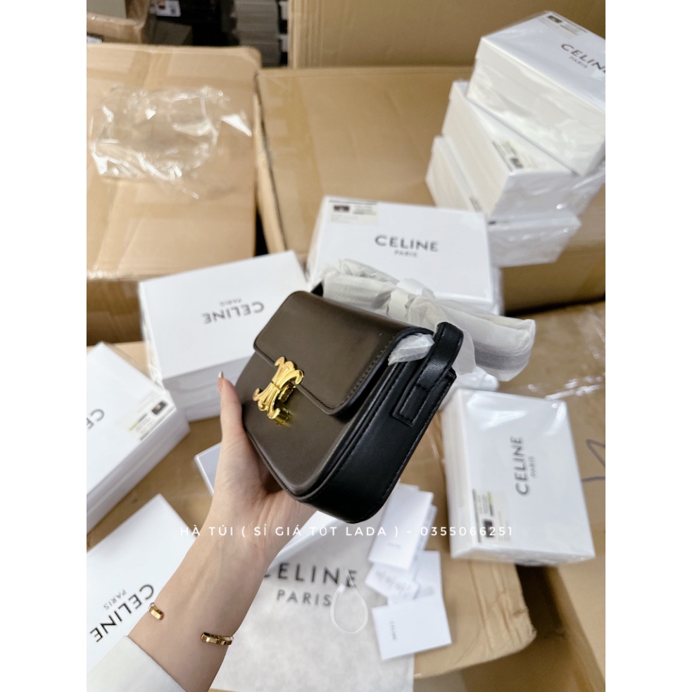 Túi kẹp nách - đeo vai Ce lin dáng ngang Loại 1 nét căng