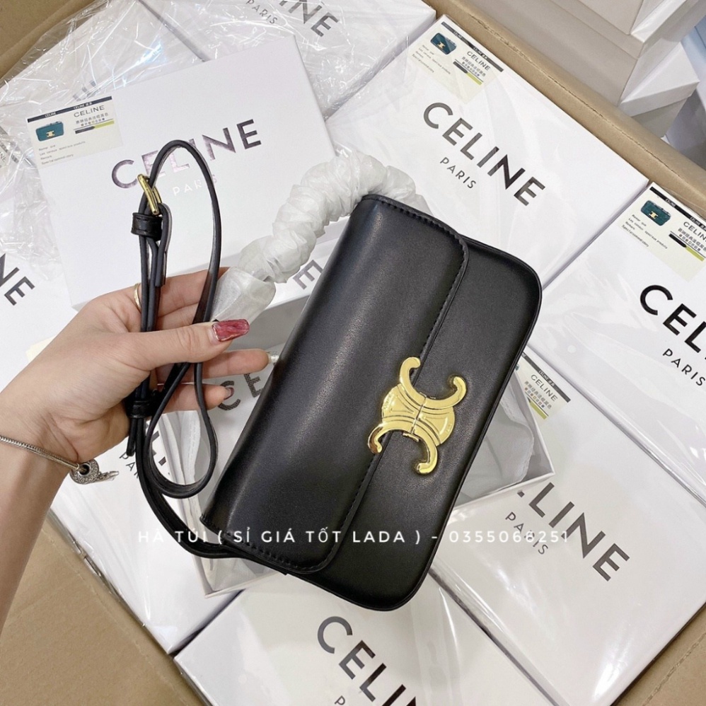 Túi kẹp nách - đeo vai Ce lin dáng ngang Loại 1 nét căng