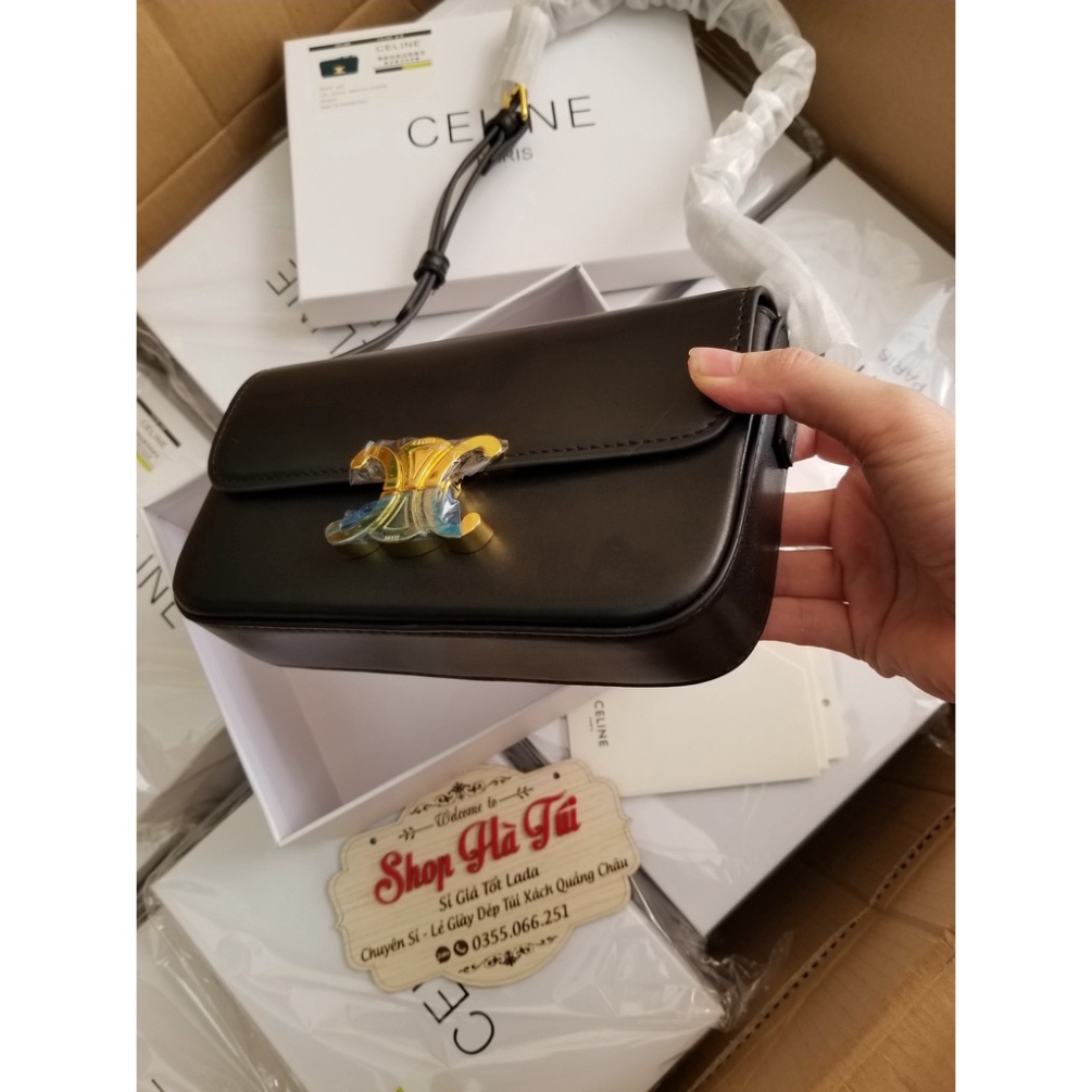 Túi kẹp nách - đeo vai Ce lin dáng ngang Loại 1 nét căng