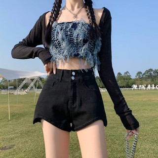 [short jean nữ] Quần Jean Nữ Lưng Cao Phong Cách Hàn Quốc Thời Trang Mùa Hè Hàng Mới Năm 2023