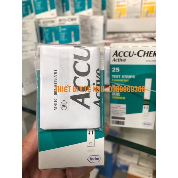 HỘP 25-50 QUE THỬ ACCU-CHEK ACTIVE QUE THỬ TEST THỬ ĐƯỜNG HUYẾT TIỂU ĐƯỜNG ACCU-CHEK ACCU CHEK ACCUCHEK ACTIVE
