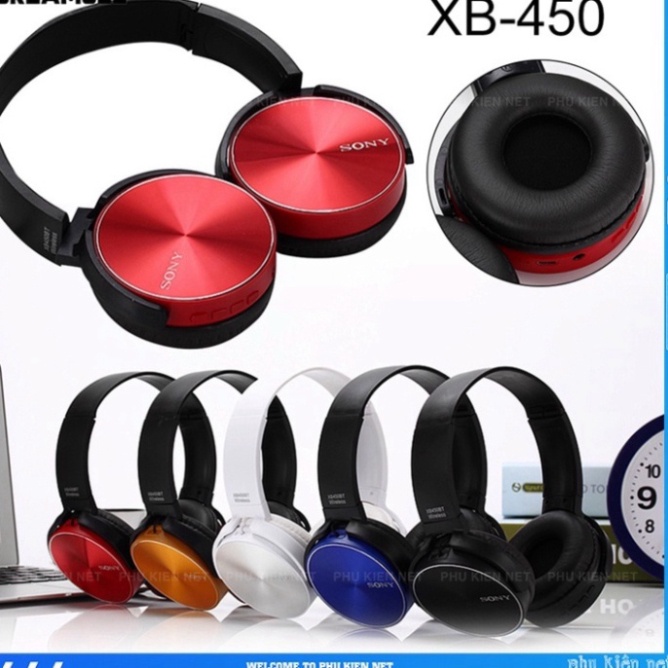 Tai Nghe Hp Soni Extra Bass Mdr Xb450Ap headphone Extra Bass tươi trẻ thời trang và năng động , Headphone Choàng Đầu tuy