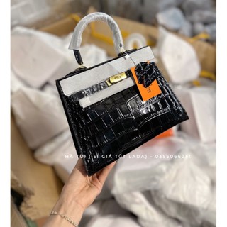 Túi hắt m kely dáng thon cao da răn size 25 - hà túi