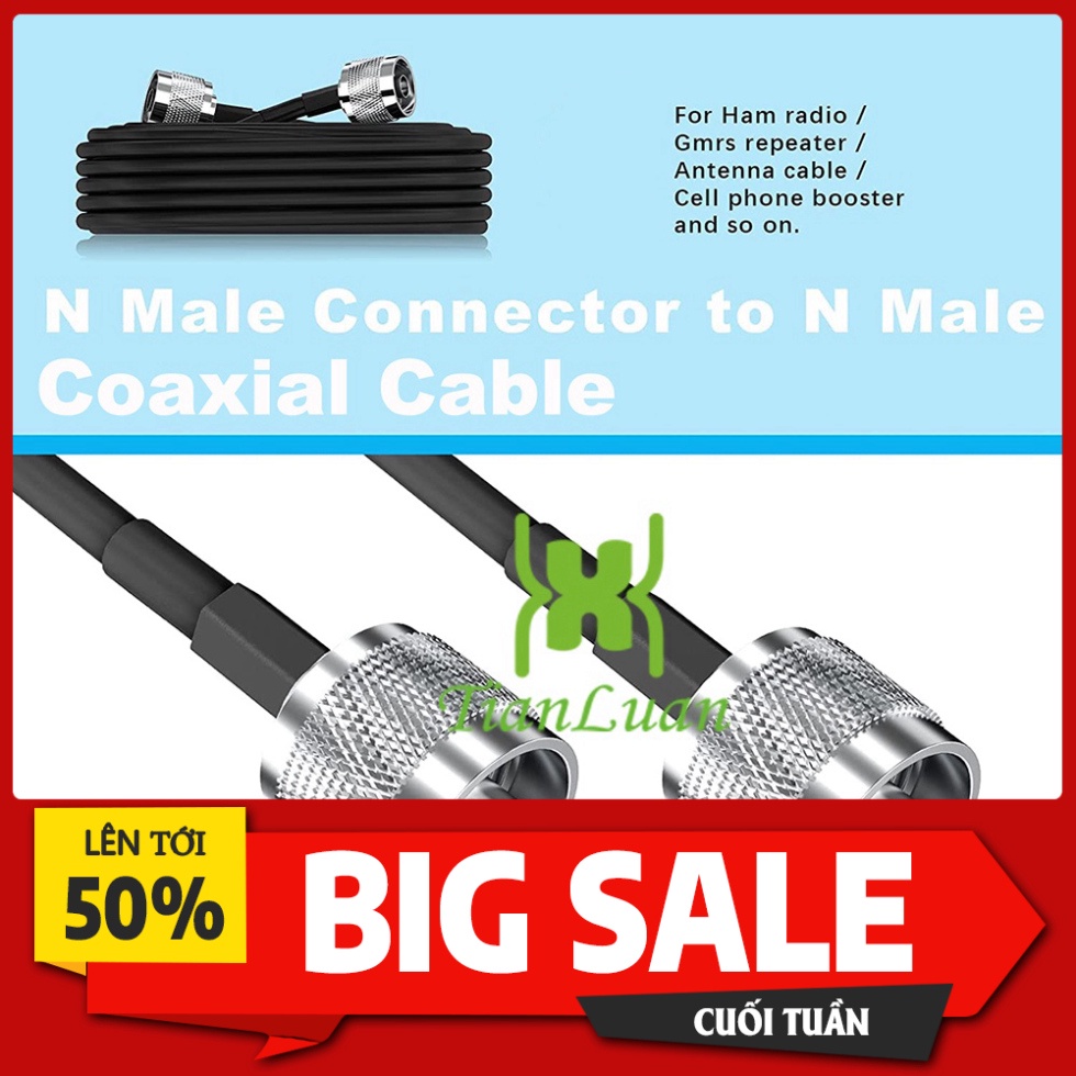 Dây Cáp Đồng Trục 5m 3D-FB 50-3 Dài 50ohm Với Đầu Nối Chữ N -Kichsong4g | BigBuy360 - bigbuy360.vn