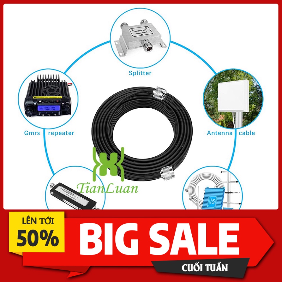 Dây Cáp Đồng Trục 5m 3D-FB 50-3 Dài 50ohm Với Đầu Nối Chữ N -Kichsong4g | BigBuy360 - bigbuy360.vn