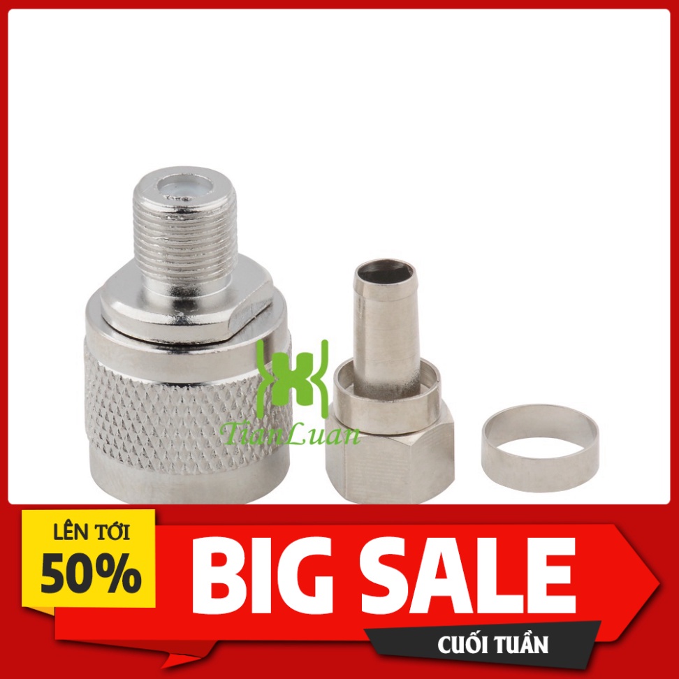 Đầu Chuyển Đổi Đồng Trục RF Type N Sang Type N Cho Cáp Đồng Trục 75-5 75-7 -Kichsong4g