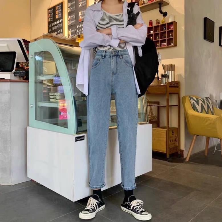 đc Hot Quần jean baggy nữ lưng cao DC c | BigBuy360 - bigbuy360.vn