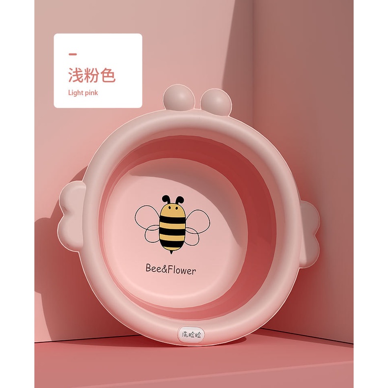 Chậu Rửa Mặt Gấp Gọn Hình Con Ong Dành Cho Bé  -Lemarsx