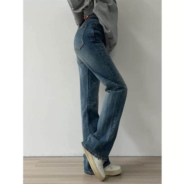 đc Hot Quần jeans loe co dãn xanh đậm mài DC c | BigBuy360 - bigbuy360.vn