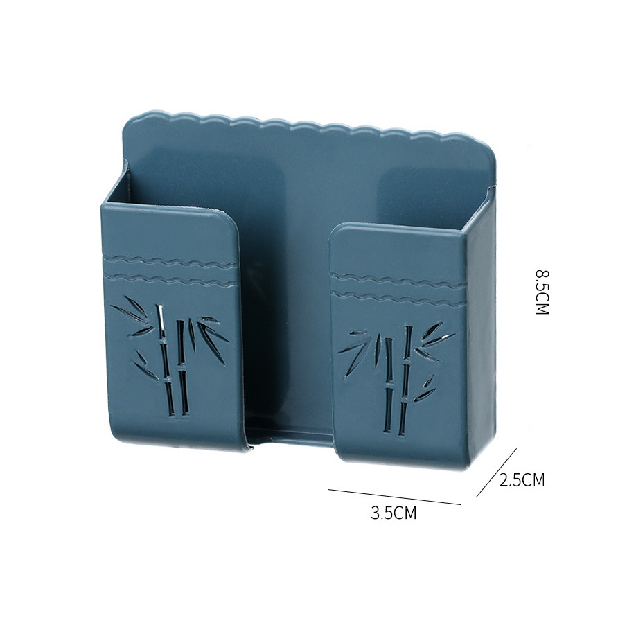 Kệ dán tường để remote điện thoại, đựng đồ đa năng có tai treo đồ, Móc dính tường để đồ siêu chắc chắn Molangshop